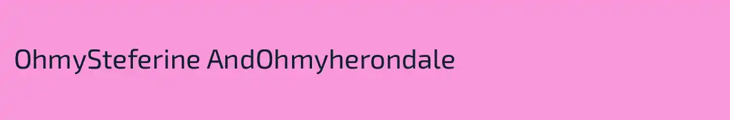 OhmySteferine AndOhmyherondale